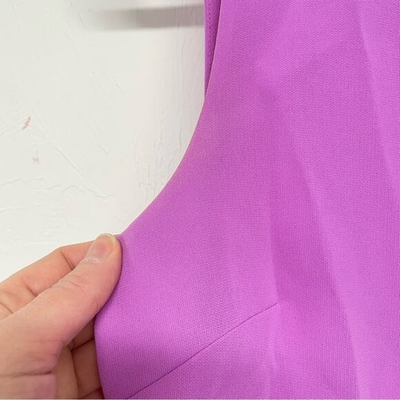 J Crew Purple Sleeveless Fit & Flare Mini Dress Womens 4 Classic Lavender Preppy - Picture 5 of 10